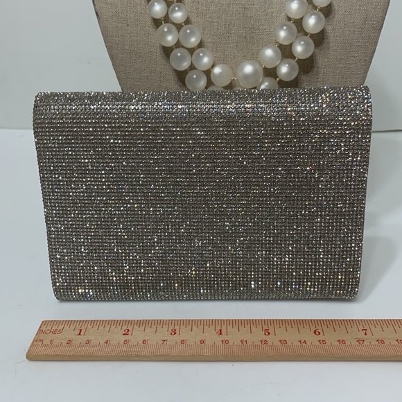 Rhinestone clutch clear irridescent - Picture 4 of 14